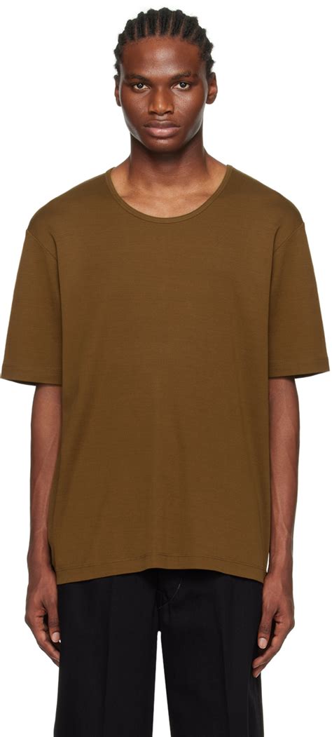 burberry london 3 4 sleeve brown scoop neck tee|Best 25+ Deals for Burberry 3 4 Sleeve Shirt .